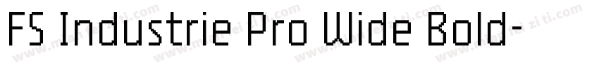FS Industrie Pro Wide Bold字体转换